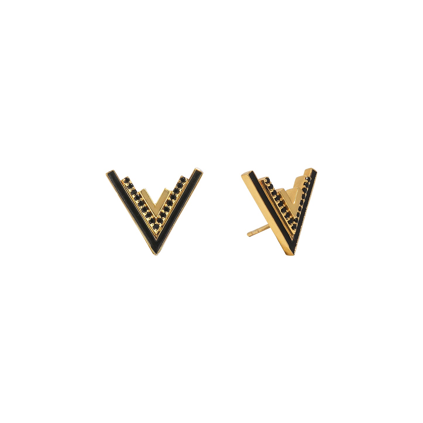 Valor Stud Earrings (Gold)