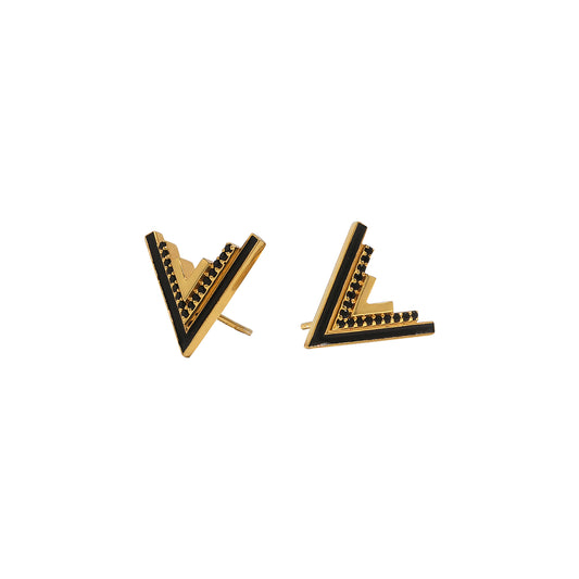 Valor Stud Earrings (Gold)