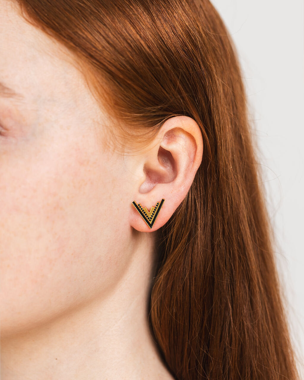 Valor Stud Earrings (Gold)