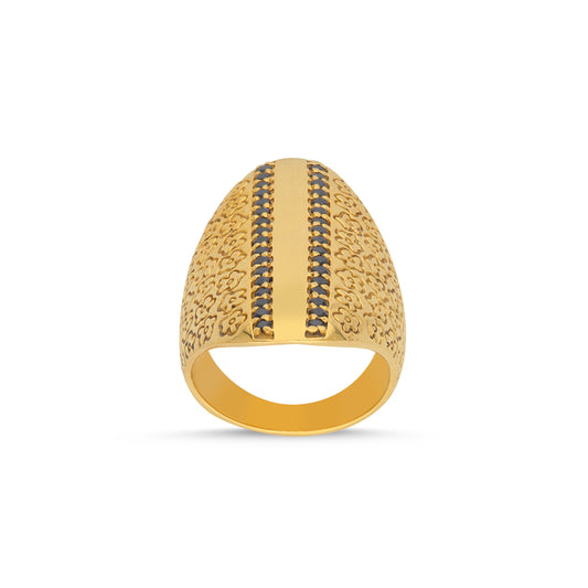 18k Gold Vermeil Eclipse Flower Ring