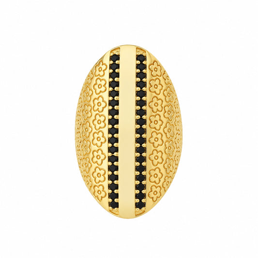 18k Gold Vermeil Eclipse Flower Ring