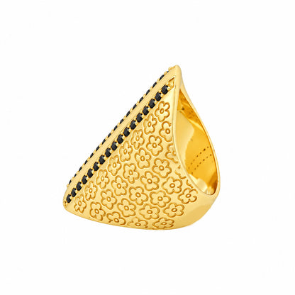 18k Gold Vermeil Eclipse Flower Ring