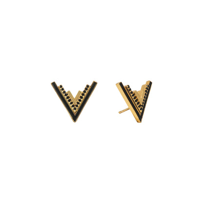 Valor Stud Earrings (Gold)