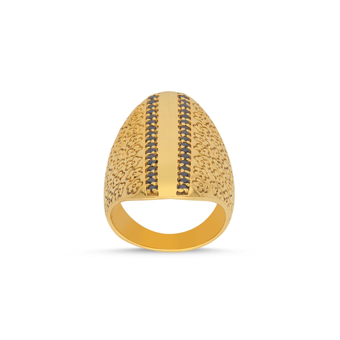 18k Gold Vermeil Eclipse Flower Ring
