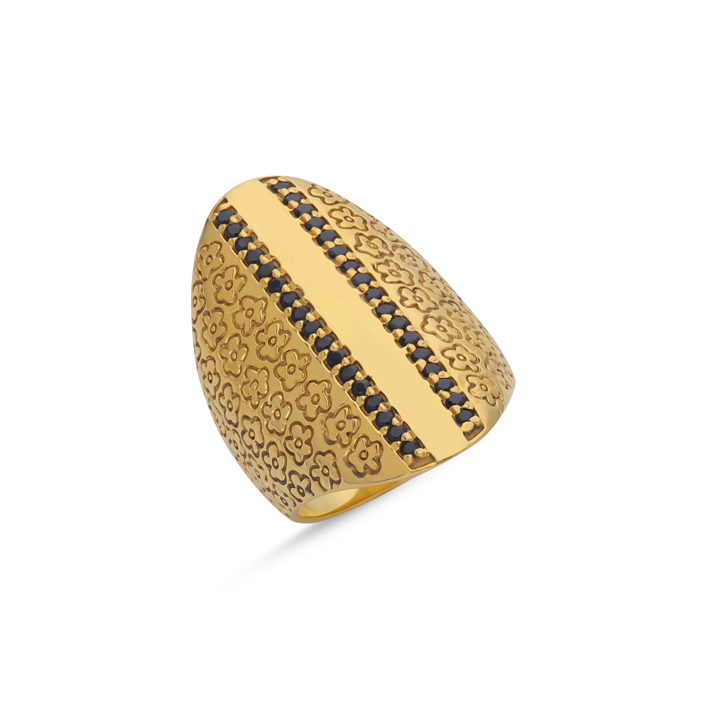 18k Gold Vermeil Eclipse Flower Ring